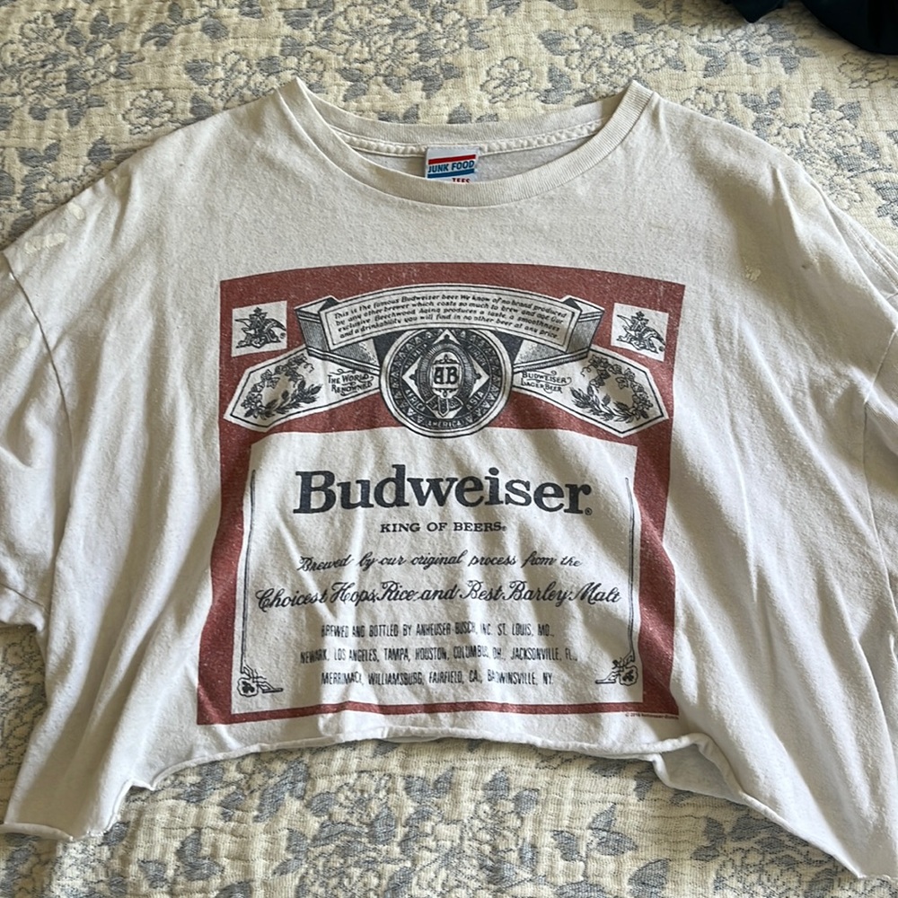 Budweiser cropped tee